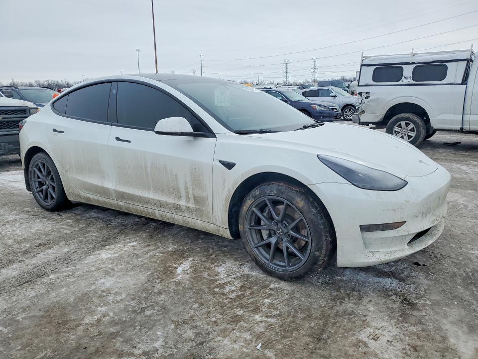 2023 Tesla Model 3 VIN 5YJ3E1EA0PF586071 COPART salvage auction — REAR END, Mi - Certificate Of Title, sold $13,600 on 2026-07-31 (photo 4)