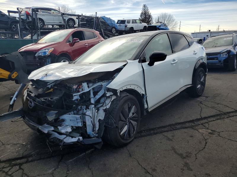 2025 Nissan Ariya VIN JN8DF0BF8SM764499 COPART salvage auction — FRONT END, CO - SALVAGE TITLE (P), sold $550 on 2026-07-28 (photo 1)