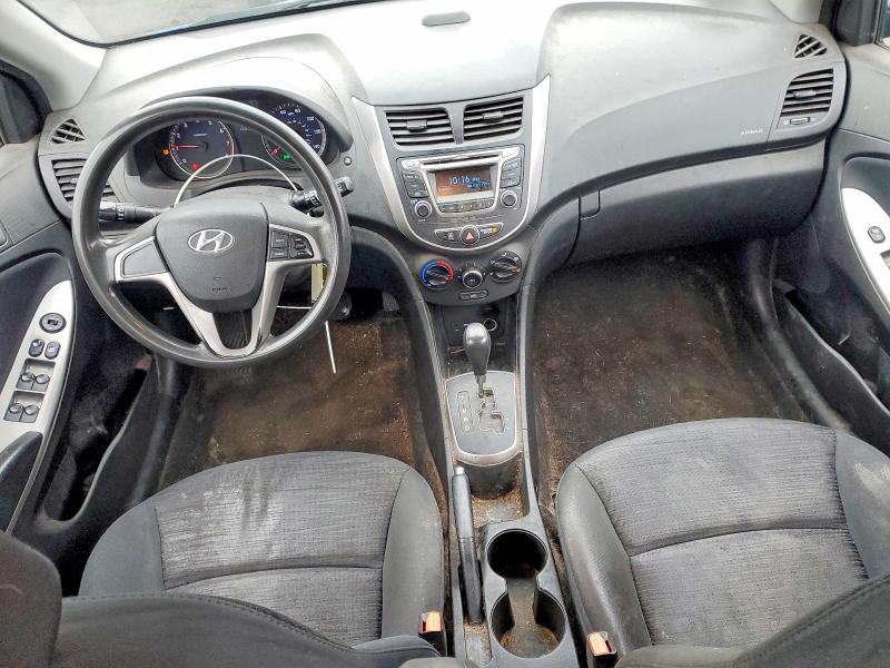 2016 Hyundai Accent VIN KMHCT5AE4GU255552 COPART salvage auction — REAR END, Salvage Title, sold $450 on 2026-07-27 (photo 8)
