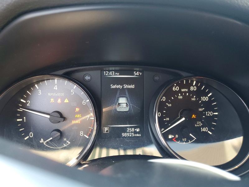 2017 Nissan Rogue VIN JN8AT2MV4HW025493 COPART salvage auction — FRONT END, Tn - Salvage Certificate, sold $2,000 on 2026-07-15 (photo 9)