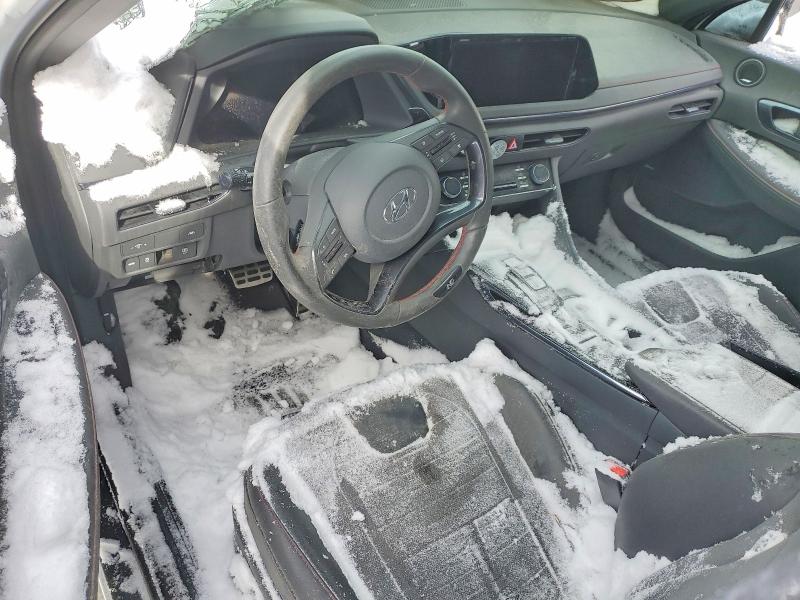 2021 Hyundai Sonata VIN 5NPEK4JC6MH099593 COPART salvage auction — Burn Engine, ON - NO TITLE AVAILABLE, sold $1,300 on 2026-07-14 (photo 8)