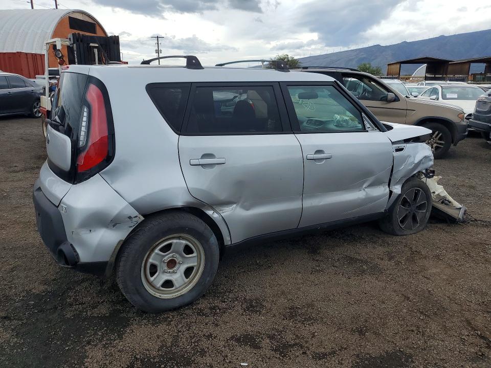 2015 Kia Soul VIN KNDJN2A26F7778224 COPART salvage auction — ALL OVER, HI - CERTIFICATE OF SALVAGE, sold $1 on 2026-07-20 (photo 3)