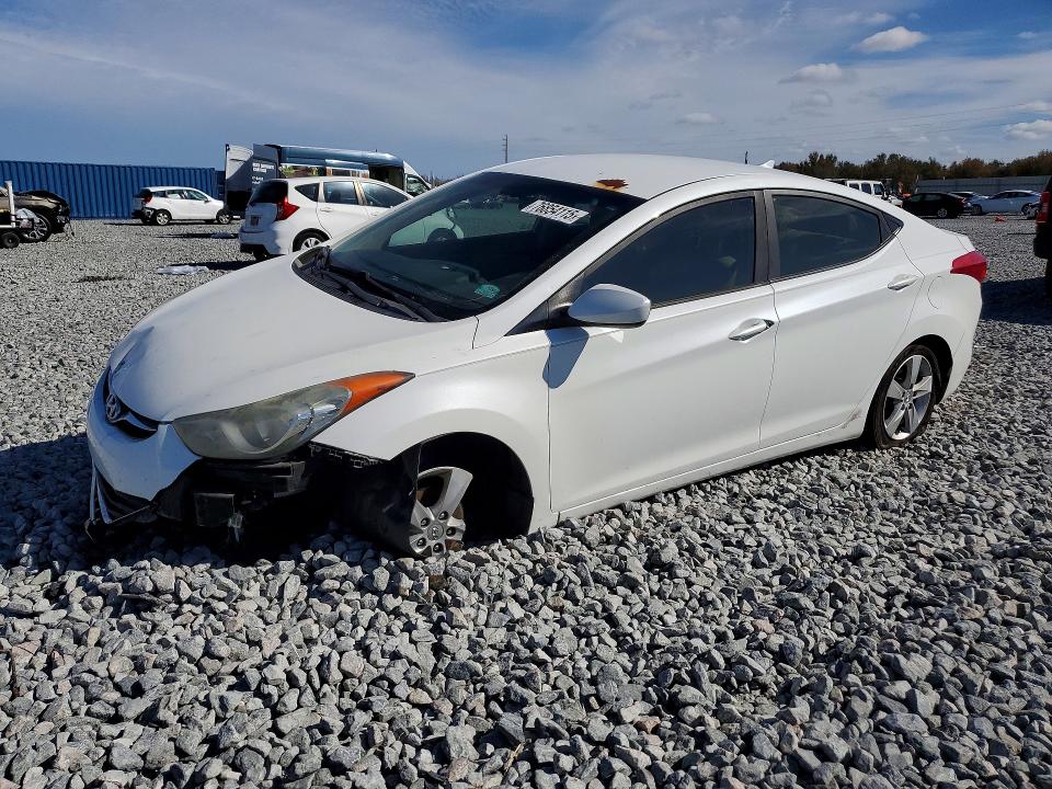 2013 Hyundai Elantra VIN 5NPDH4AE6DH240481 COPART salvage auction — FRONT END, Fl - Cert Of Title Slvg Rebuildable, sold $625 on 2026-07-28 (photo 1)