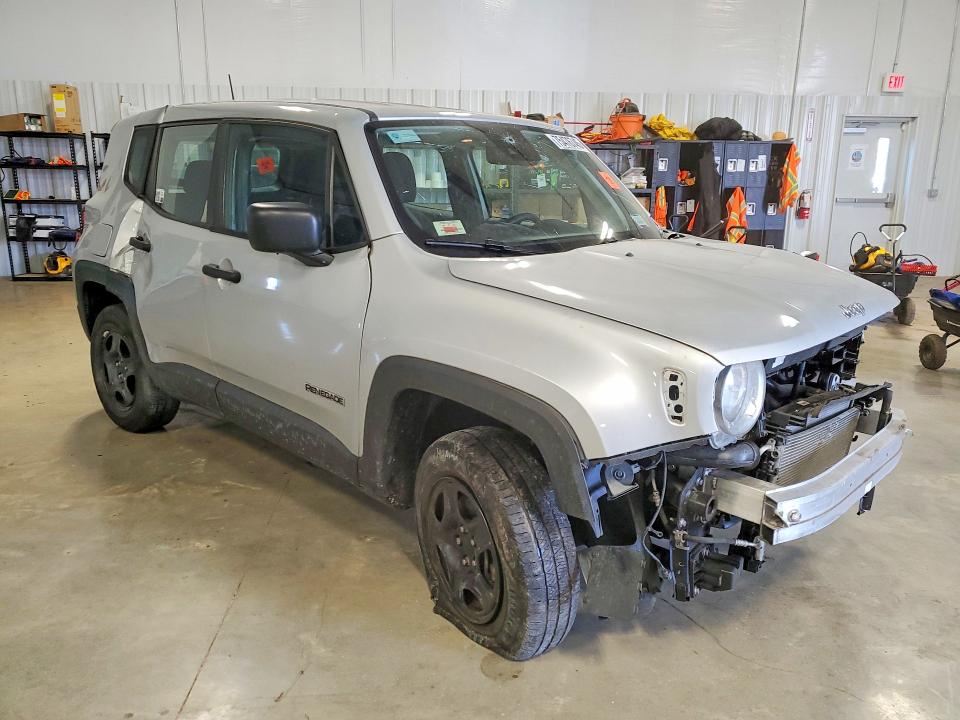 2021 Jeep Renegade VIN ZACNJDAB0MPN36728 COPART salvage auction — FRONT END, Wv - Salvage Certificate, sold $650 on 2026-07-31 (photo 4)