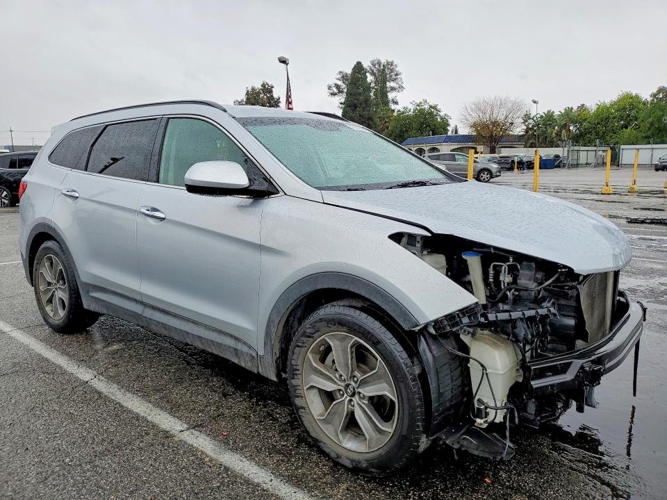 2016 Hyundai Santa fe VIN KM8SM4HF7GU134340 COPART salvage auction — FRONT END, Ca - Salvage Certificate, sold $1,600 on 2026-07-02 (photo 4)