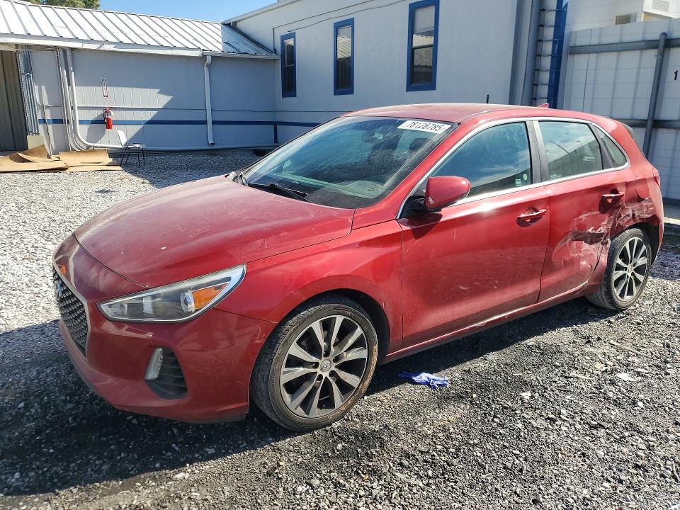 2018 Hyundai Elantra VIN KMHH35LE0JU043810 COPART salvage auction — HAIL, Ar - Cert Of Title-Salvage, sold $2,200 on 2026-07-06 (photo 1)