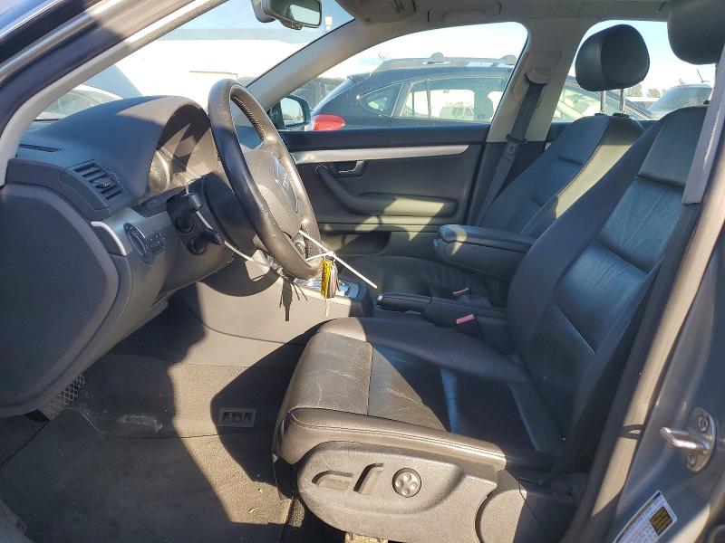 2007 Audi A4 VIN WAUDF78E27A032295 COPART salvage auction — MECHANICAL, Wa - Dis/Dlr/Exp Only Clean Title (P), sold $350 on 2026-07-07 (photo 7)