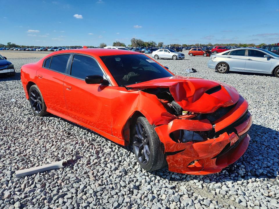 2021 Dodge Charger VIN 2C3CDXCT2MH588599 COPART salvage auction — FRONT END, Fl - Certificate Of Destruction, sold $6,400 on 2026-07-09 (photo 4)