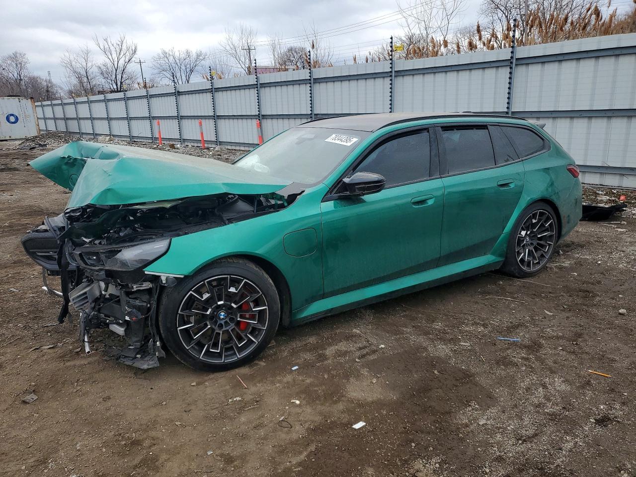2026 BMW M5 VIN WBS83GV00TCW64029 COPART salvage auction — Front End, IN - CERT OF TITLE-SALVAGE TITLE, sold $48,750 on 2026-07-06 (photo 1)