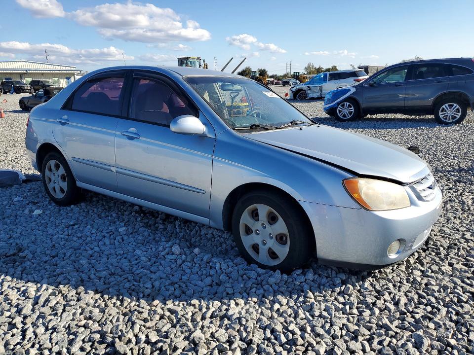 2005 Kia Spectra VIN KNAFE121355132913 COPART salvage auction — FRONT END, FL - CERT OF TITLE SLVG REBUILDABLE, sold $425 on 2026-07-17 (photo 4)