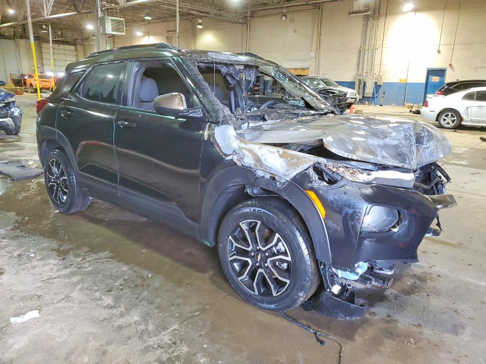 2021 Chevrolet Trailblazer VIN KL79MVSL3MB162485 COPART salvage auction — ENGINE BURN, Mi - Certificate Of Title, sold $825 on 2026-07-30 (photo 4)