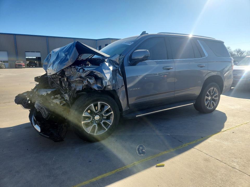 2022 Chevrolet Tahoe VIN 1GNSCNKD8NR271766 COPART salvage auction — FRONT END, TX - SALVAGE VEHICLE TITLE (P), sold $10,000 on 2026-07-09 (photo 1)