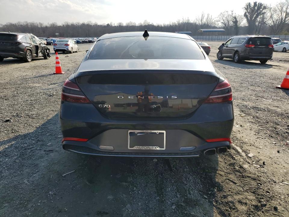 2023 Genesis G70 VIN KMTG34TA6PU106782 COPART salvage auction — FRONT END, GA - CERTIFICATE OF TITLE, sold $5,300 on 2026-07-15 (photo 6)