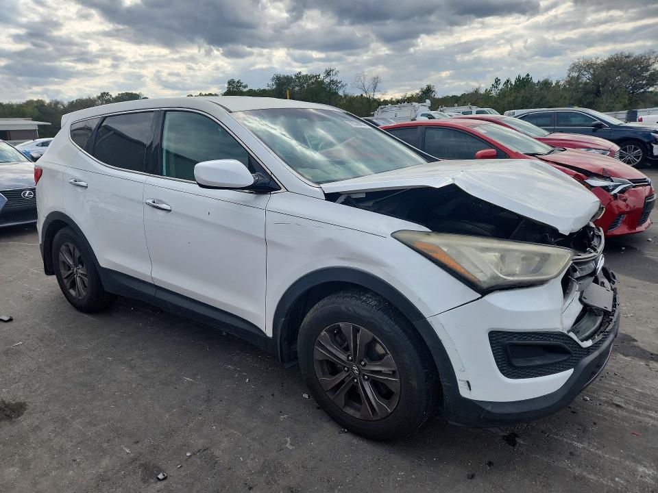 2014 Hyundai Santa fe VIN 5XYZT3LBXEG184961 COPART salvage auction — FRONT END, Salvage Title, sold $500 on 2026-07-20 (photo 4)