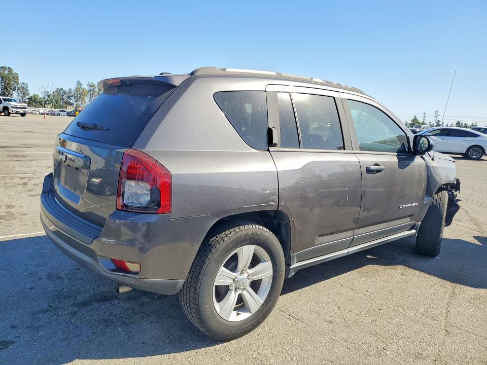 2016 Jeep Compass VIN 1C4NJCBA5GD569097 COPART salvage auction — FRONT END, Ca - Salvage Certificate, sold $1,700 on 2026-07-02 (photo 3)