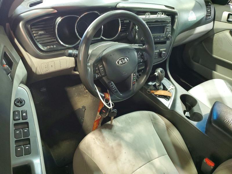 2013 Kia Optima VIN KNAGM4A7XD5307266 COPART salvage auction — ENGINE BURN, Ok - Cert Of Title-Salvage, sold $100 on 2026-07-29 (photo 8)