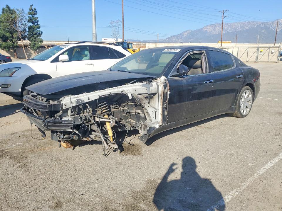 2009 Maserati Quattroporte VIN ZAMFK39A290044639 COPART salvage auction — FRONT END, Ca - Dis/Dlr/Exp Clean W/Salv Hist (P), sold $10 on 2026-08-14 (photo 1)