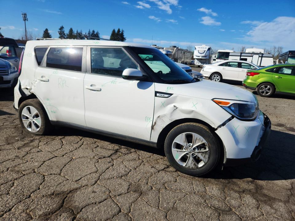 2016 Kia Soul VIN KNDJN2A24G7357796 COPART salvage auction — REAR END, Or - Salvage Title Certificate, sold $1,400 on 2026-07-06 (photo 4)