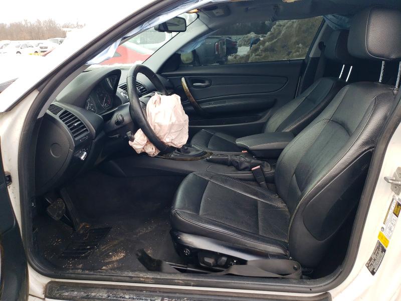 2012 BMW 1 series VIN WBAUP9C5XCVL91865 COPART salvage auction — FRONT END, Nj - Cert Of Title-Salvage, sold $450 on 2026-07-07 (photo 7)