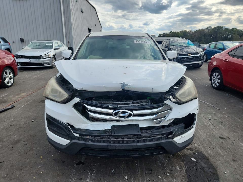 2014 Hyundai Santa fe VIN 5XYZT3LBXEG184961 COPART salvage auction — FRONT END, Salvage Title, sold $500 on 2026-07-20 (photo 5)