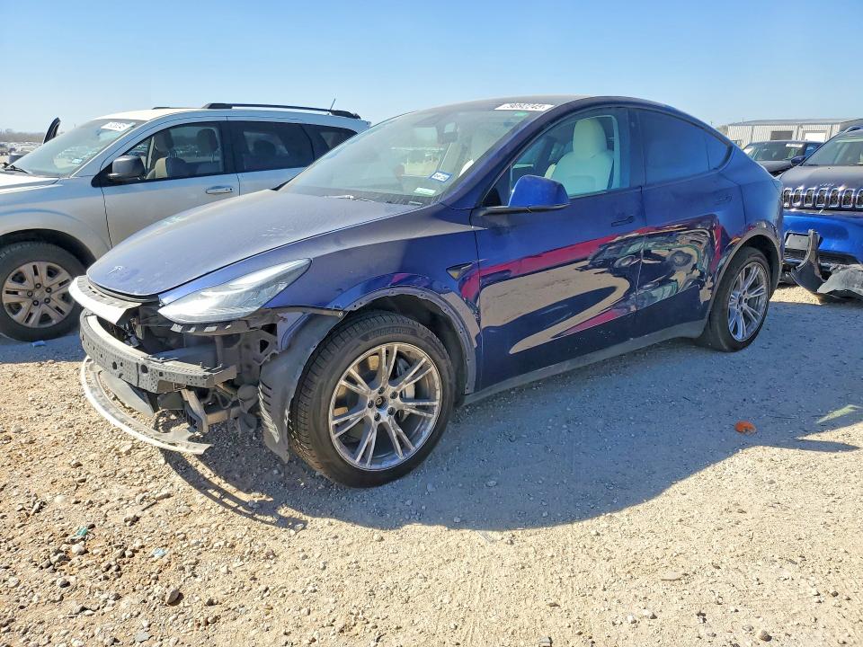 2023 Tesla Model y VIN 7SAYGDEE3PA095255 COPART salvage auction — FRONT END, Id - Salvage Certificate Of Title, sold $9,700 on 2026-07-09 (photo 1)