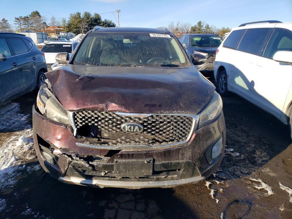 2016 Kia Sorento VIN 5XYPKDA57GG066995 COPART salvage auction — FRONT END, Salvage Title, sold $2,550 on 2026-07-17 (photo 5)
