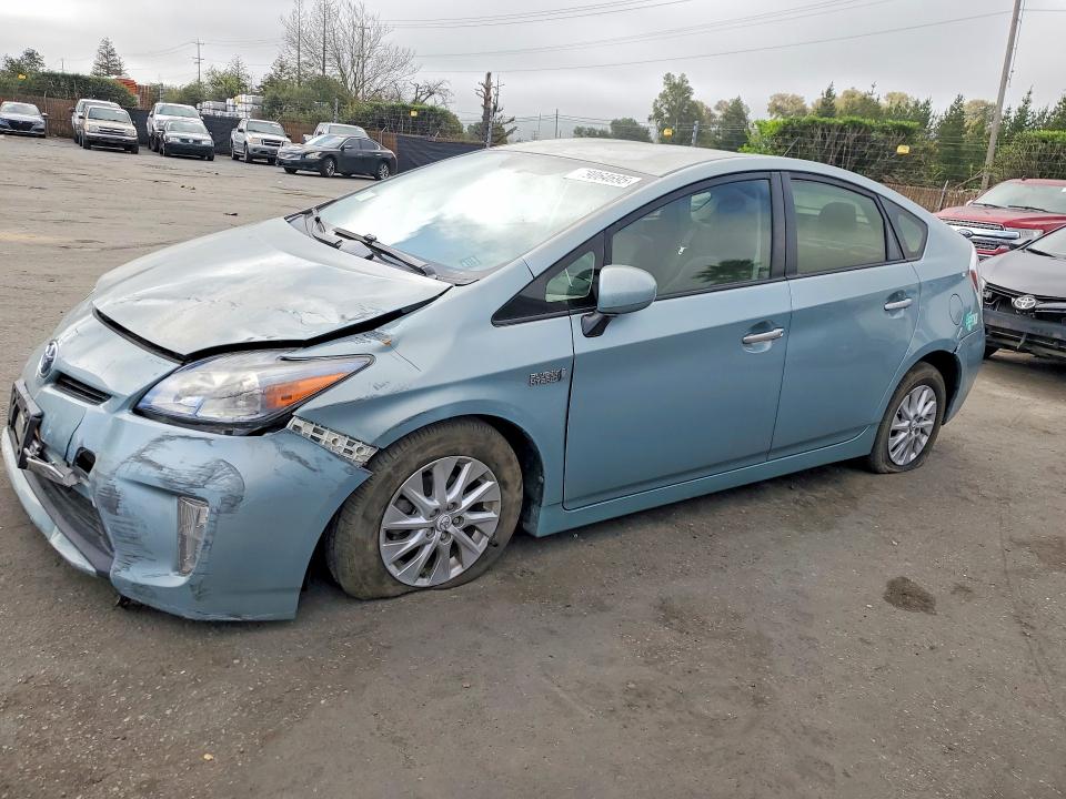 2014 Toyota Prius VIN JTDKN3DP0E3062152 COPART salvage auction — FRONT END, Ca - Salvage Certificate, sold $4,600 on 2026-07-07 (photo 1)