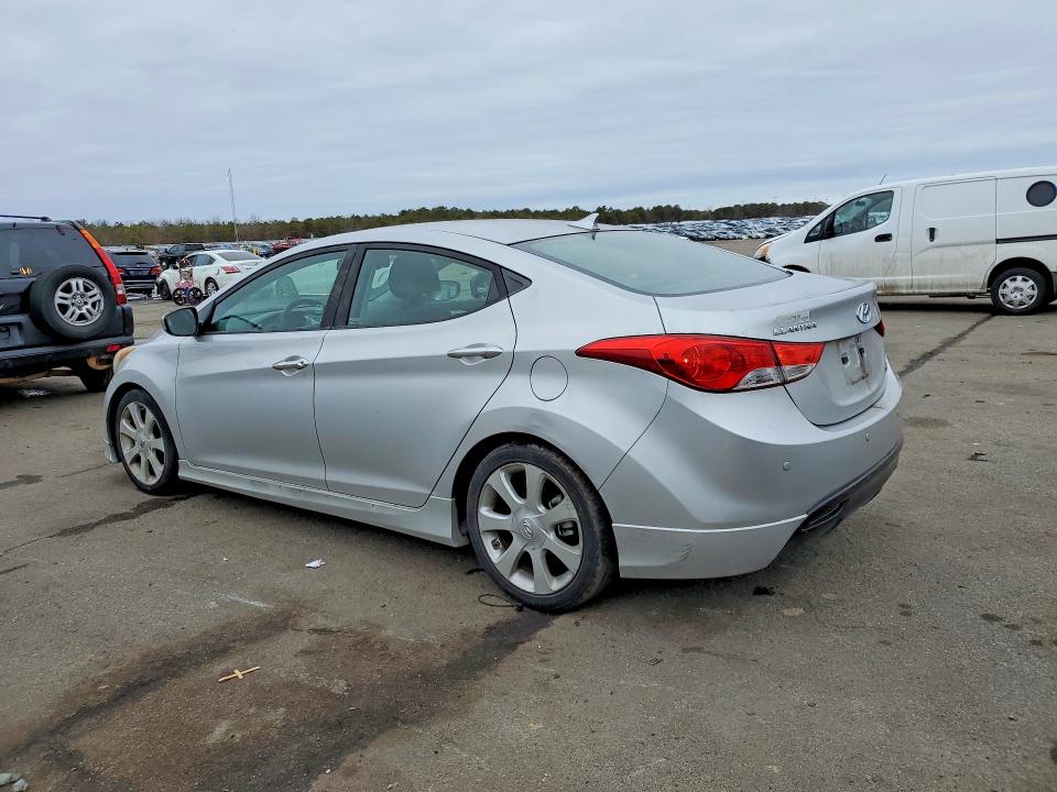 2013 Hyundai Elantra VIN KMHDH4AE4DU634952 COPART salvage auction — UNDERCARRIAGE, Salvage Title, sold $3,000 on 2026-07-20 (photo 2)