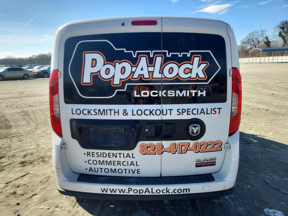 2019 Ram Promaster city VIN ZFBHRFBB9K6L98287 COPART salvage auction — SIDE, NC - SALVAGE CERTIFICATE OF TITLE, sold $1,200 on 2026-08-12 (photo 6)