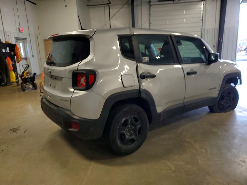 2021 Jeep Renegade VIN ZACNJDAB0MPN36728 COPART salvage auction — FRONT END, Wv - Salvage Certificate, sold $650 on 2026-07-31 (photo 3)