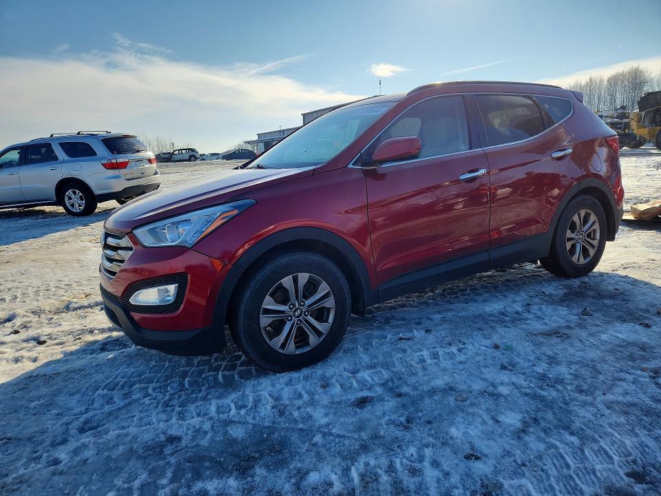 2015 Hyundai Santa fe VIN 5XYZU3LB7FG297961 COPART salvage auction — BURN, MI - CERTIFICATE OF TITLE, sold $925 on 2026-07-09 (photo 1)