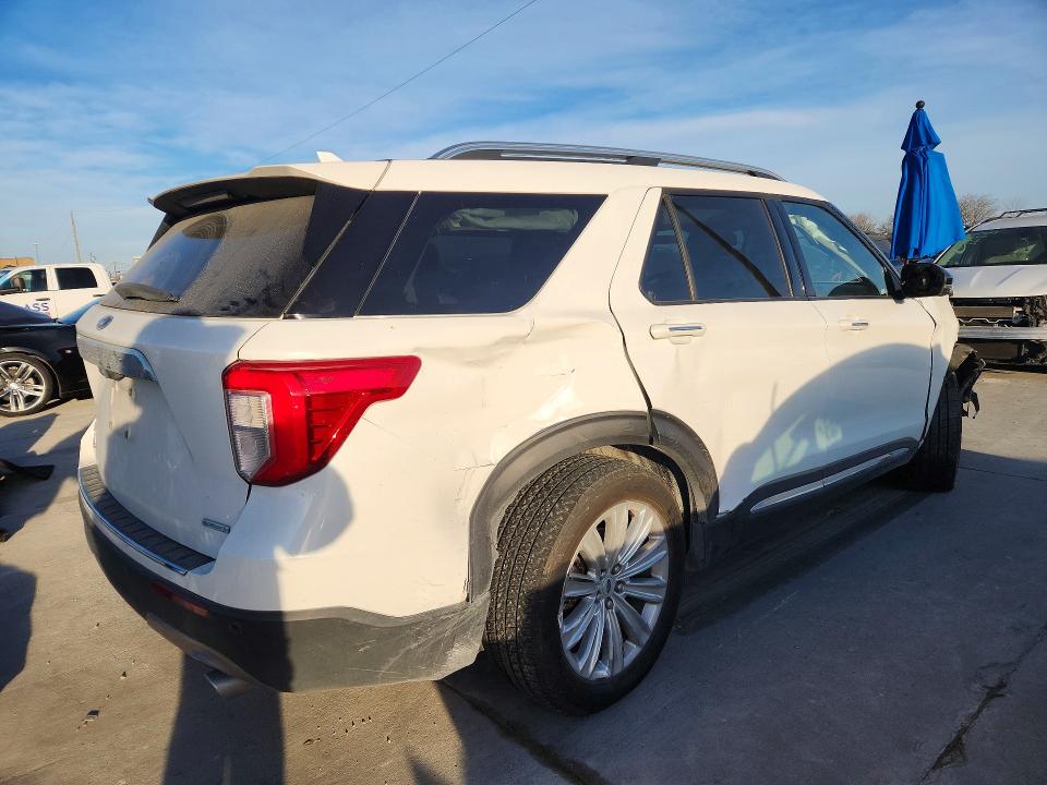 2020 Ford Explorer VIN 1FMSK7FH2LGA14367 COPART salvage auction — FRONT END, Tx - Salvage Vehicle Title, sold $3,900 on 2026-07-09 (photo 3)