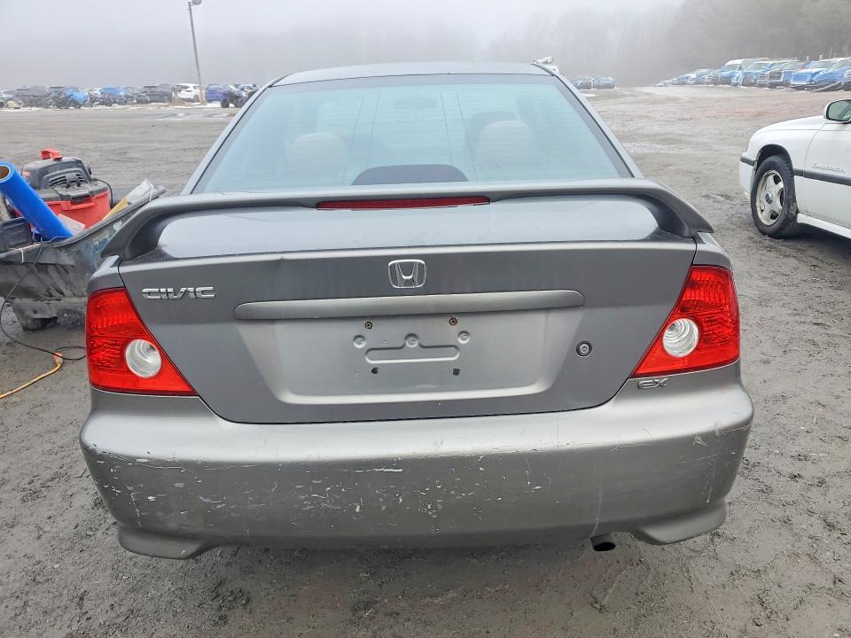 2005 Honda Civic VIN YHGEM22915L037308 COPART salvage auction — FRONT END, Pa - Certificate Of Salvage, sold $500 on 2026-08-17 (photo 6)