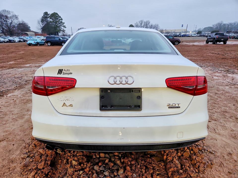 2015 Audi A4 VIN WAUBFAFL0FN043146 COPART salvage auction — SIDE, AL - CERT OF TITLE-SALVAGE TITLE, sold $1,850 on 2026-07-29 (photo 6)