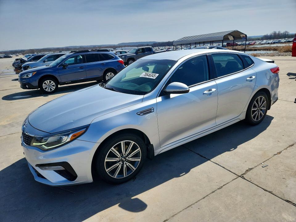 2019 Kia Optima VIN 5XXGT4L31KG358762 COPART salvage auction — REAR END, Tx - Salvage Vehicle Title, sold $2,000 on 2026-07-06 (photo 1)