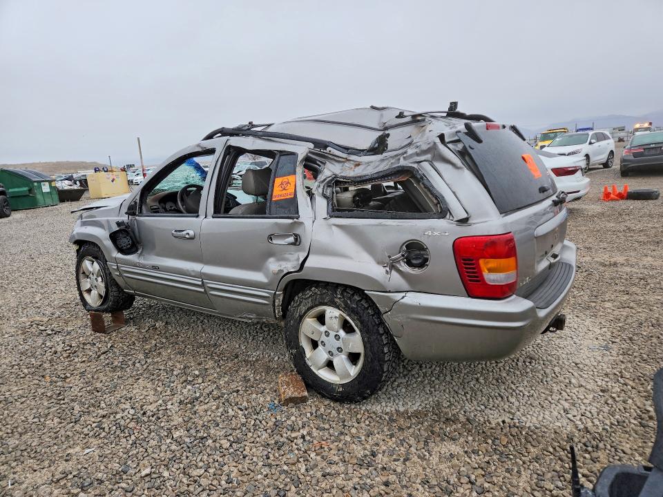 2001 Jeep Grand cherokee VIN 1J4GW58N81C610278 COPART salvage auction — ROLLOVER, Ut - Non-Repairable Certificate, sold $125 on 2026-08-21 (photo 2)