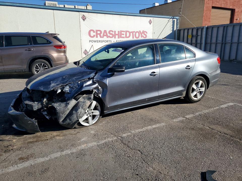 2014 Volkswagen Jetta VIN 3VW3L7AJ9EM444533 COPART salvage auction — FRONT END, Nm - Cert Of Title-Salvage, sold $125 on 2026-07-24 (photo 1)