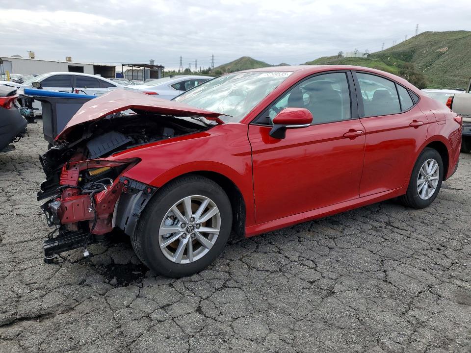 2025 Toyota Camry VIN 4T1DAACKXSU114869 COPART salvage auction — FRONT END, CA - DIS/DLR/EXP ONLY SALVAGE CERT, sold $7,200 on 2026-07-02 (photo 1)