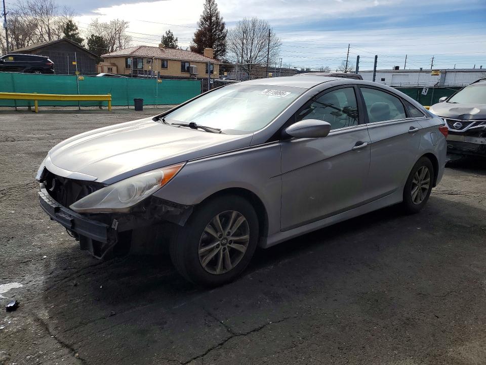 2014 Hyundai Sonata VIN 5NPEB4ACXEH922768 COPART salvage auction — FRONT END, Wv - Salvage Certificate, sold $425 on 2026-07-14 (photo 1)