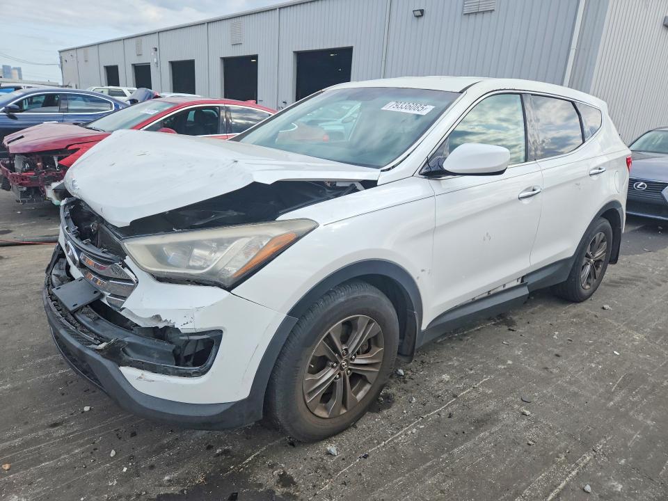 2014 Hyundai Santa fe VIN 5XYZT3LBXEG184961 COPART salvage auction — FRONT END, Salvage Title, sold $500 on 2026-07-20 (photo 1)
