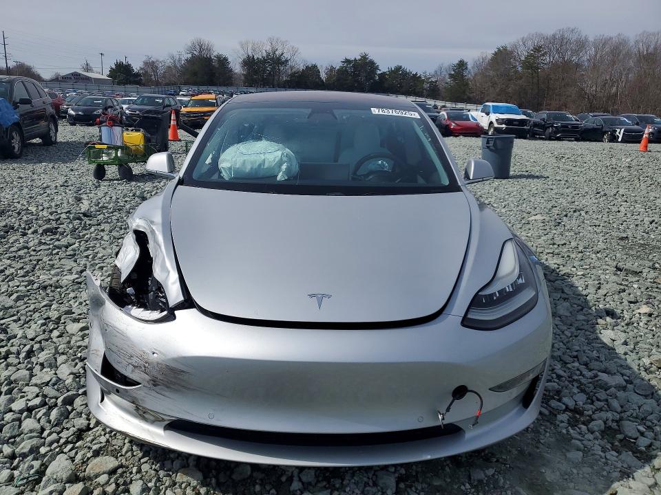2018 Tesla Model 3 VIN 5YJ3E1EB6JF097335 COPART salvage auction — FRONT END, NC - UNREGISTERABLE CERT OF TITLE, sold $6,000 on 2026-07-29 (photo 5)