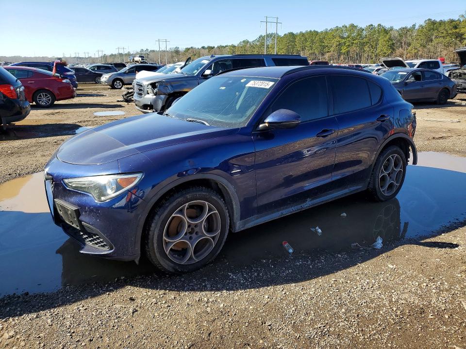2018 Alfa romeo Stelvio VIN ZASFAKPN3J7B75508 COPART salvage auction — REAR END, Ms - Cert Of Title-Salvaged, sold $2,850 on 2026-07-31 (photo 1)