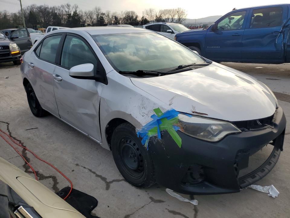 2016 Toyota Corolla VIN 5YFBURHE7GP453016 COPART salvage auction — FRONT END, Tn - Certificate Of Title, sold $2,350 on 2026-07-27 (photo 4)