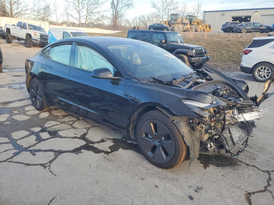 2023 Tesla Model 3 VIN 5YJ3E1EA6PF660416 COPART salvage auction — FRONT END, Mo - Salvage Certificate Of Title, sold $5,600 on 2026-07-07 (photo 4)