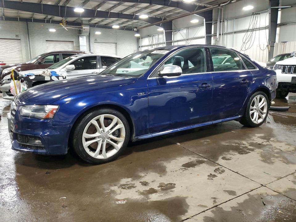 2013 Audi S4 VIN WAUDGAFL9DA127265 COPART salvage auction — REAR END, Mn - Cert Of Title-Prior Salvage, sold $750 on 2026-07-21 (photo 1)