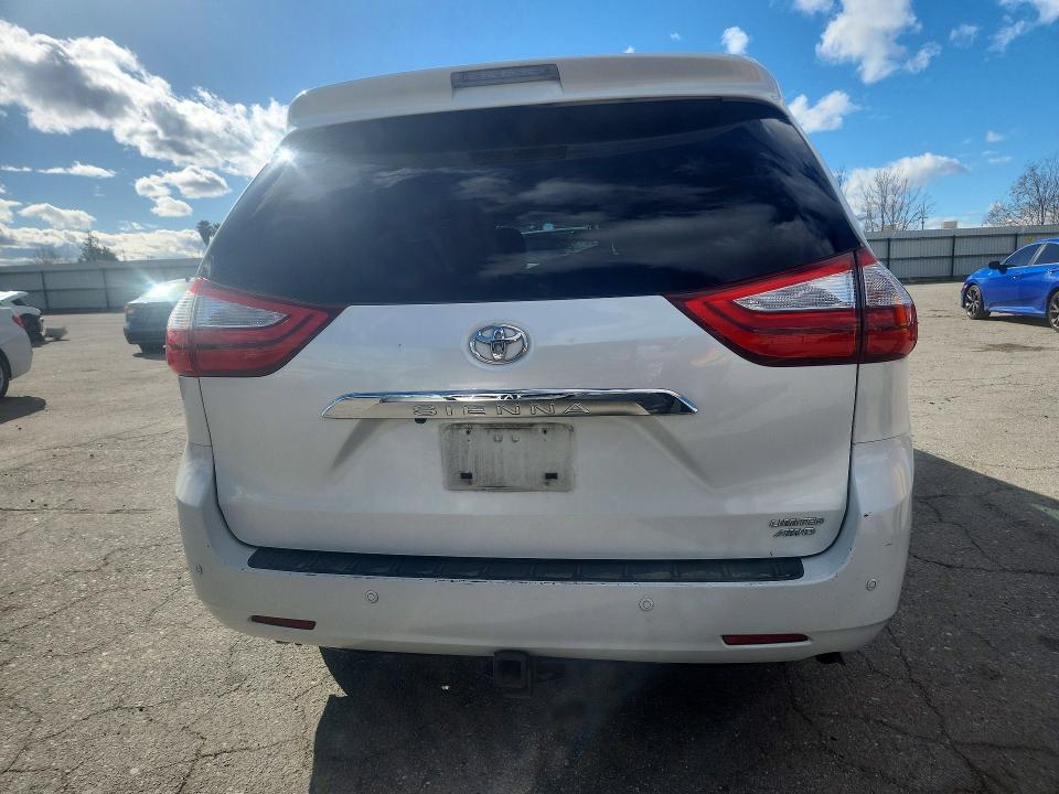 2016 Toyota Sienna VIN 5TDDK3DC1GS131205 COPART salvage auction — FRONT END, Ca - Salvage Certificate, sold $1,600 on 2026-07-06 (photo 6)