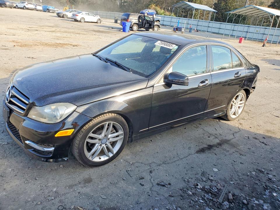 2014 Mercedes-benz C-klasse VIN WDDGF4HBXEA932093 COPART salvage auction — REAR END, Ga - Cert Of Title-Salvage Court Or, sold $1,150 on 2026-07-16 (photo 1)