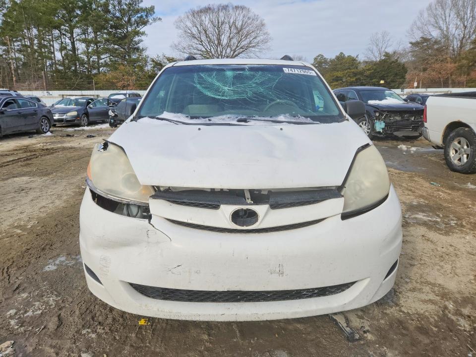 2008 Toyota Sienna VIN 5TDZK23C28S221787 COPART salvage auction — FRONT END, De - Salvage Certificate, sold $900 on 2026-07-28 (photo 5)