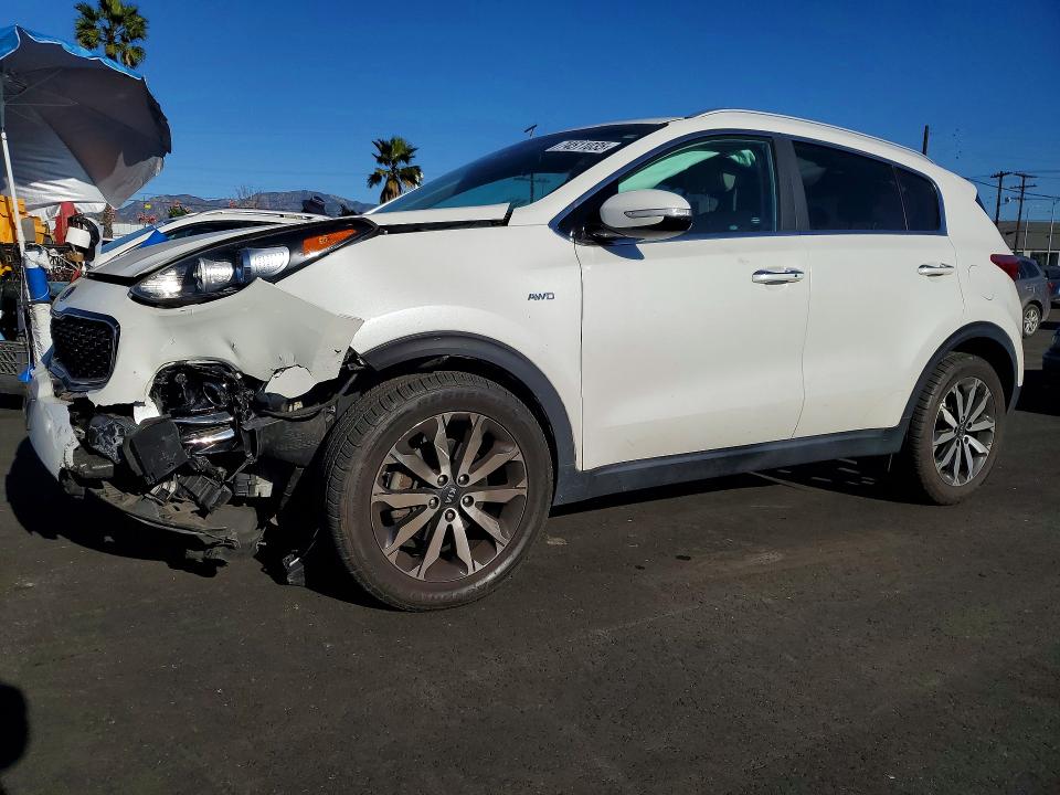 2018 Kia Sportage VIN KNDPNCAC1J7428663 COPART salvage auction — FRONT END, Nj - Cert Of Title-Salvage, sold $3,950 on 2026-07-06 (photo 1)