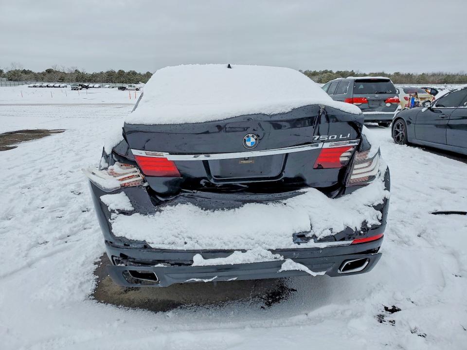 2013 BMW 7 series VIN WBAYE8C55DD134105 COPART salvage auction — REAR END, Ny - Mv907A-Parts Only, sold $475 on 2026-07-27 (photo 6)
